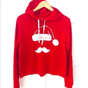 Modern Lux Women‘s Holiday Sweatshirt Cropped Red